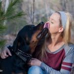 Kati with her Rottie, Mukki